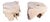 Organic Modern Sculptured Teak Root Coffee Table Base - 2 Pieces For Sale