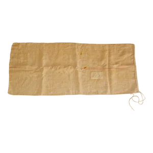 Antique European French Heavy Organic Linen Grain Sack Circa 1930's