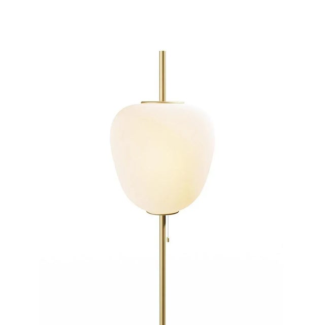 Golden Brass J14 Floor Lamp from Disderot For Sale - Image 6 of 9