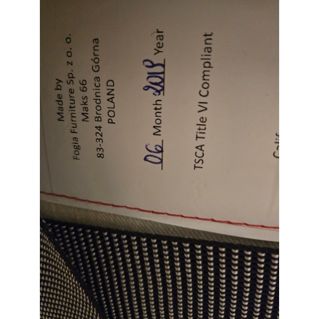 Textile Fogia Bollo Armchair in Red Fabric For Sale - Image 7 of 8