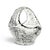 A mid-to-late twentieth-century Czech / Bohemian Queen’s Lace cut-crystal handled basket, distinguished by exceptionally...