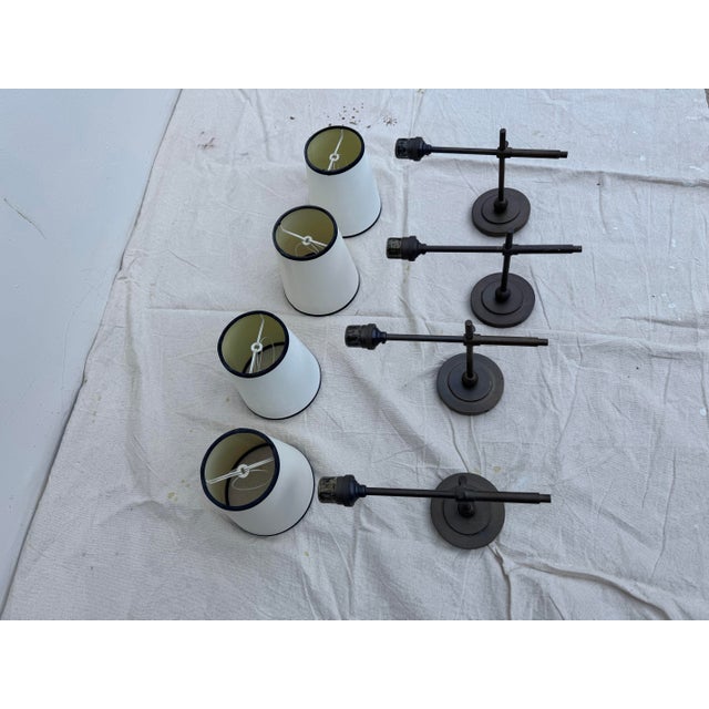 Metal Visual Comfort Bryant Sconce by Thomas O’Brien - Set of 4 For Sale - Image 7 of 10