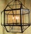 Contemporary Large Antique Copper & Glass Octagonal Ceiling Lantern/Chandelier/Pendant For Sale - Image 3 of 12