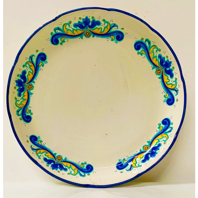 Round Italian Earthenware Dish For Sale - Image 5 of 11