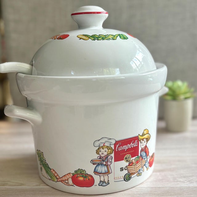 Vintage Campbell's Soup Tureen With Lid & Ladle - By Westwood Ceramic, For Sale - Image 4 of 10