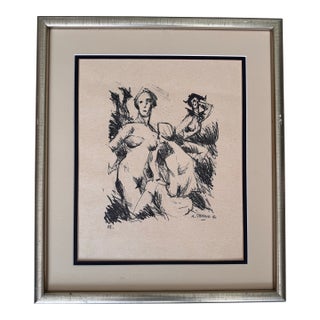 1960 Armando De Stefano, "Three Figures" – Signed Artist Proof (e.a.) For Sale