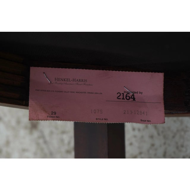 Set of 8 Henkel Harris Model 107 Mahogany Dining Room Chairs For Sale - Image 12 of 12