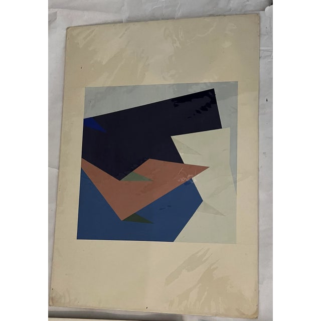 Paper Set of 5 1988 Abstract Silkscreen Studies by Gidon Ben Dor For Sale - Image 7 of 8