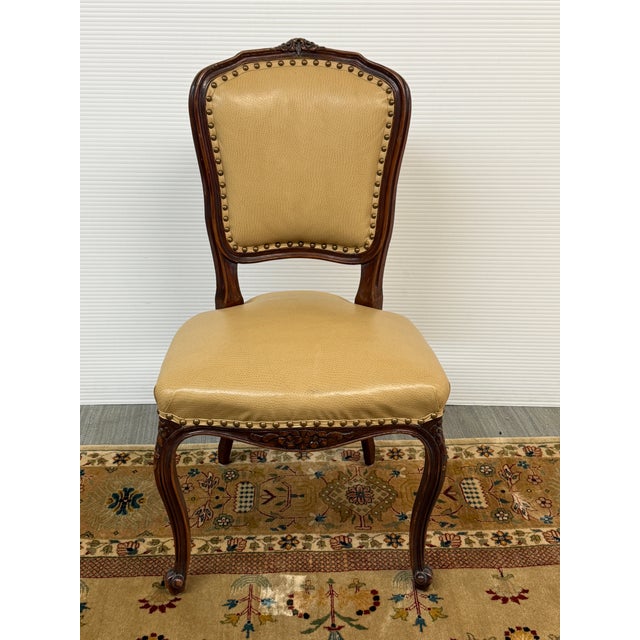 Design Plus Gallery presents a Louis XV Side Chair. This refined chair is similar to Rococo style with its intimate and...