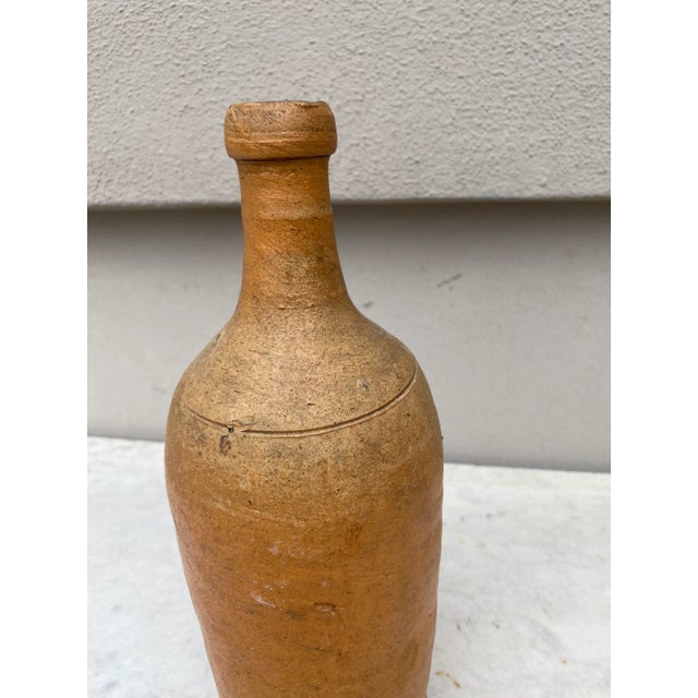 19th Century French Pottery Cider Bottle From Normandy For Sale - Image 4 of 6
