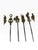 Mid 20th Century Turkish Brass & Stainless Steel Shish Kebab Skewers - Set of 16 For Sale In West Palm - Image 6 of 7