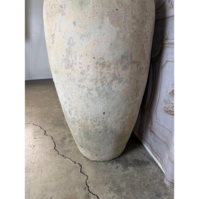 Pair of Monumental Terracotta Olive Jars With Weathered Patina For Sale - Image 15 of 17