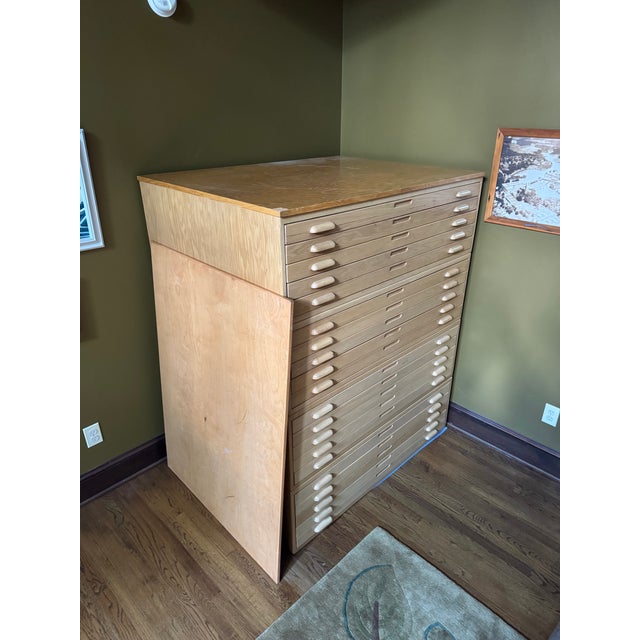 1980s Flat File Map Cabinet For Sale In Greenville, SC - Image 6 of 10