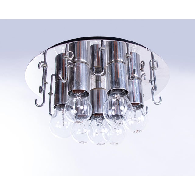 Cascading 25 Amber Murano Chandelier with Interlocking Glass by J. T. Kalmar for Kalmar, 1960s For Sale - Image 10 of 12