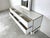 Metal White Lacquered Credenza with Mirror from Alain Delon, 1970s, Set of 2 For Sale - Image 7 of 12