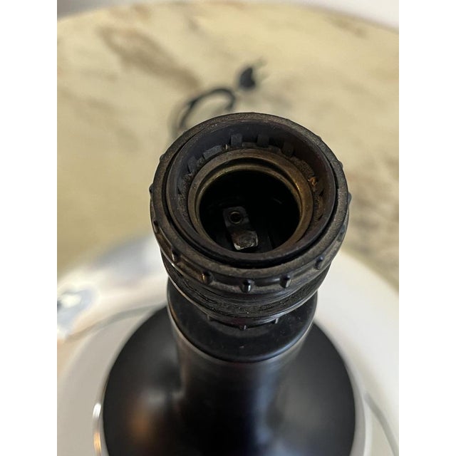 Italian Table Lamp in Opalescent Glass, 1970 For Sale - Image 3 of 16