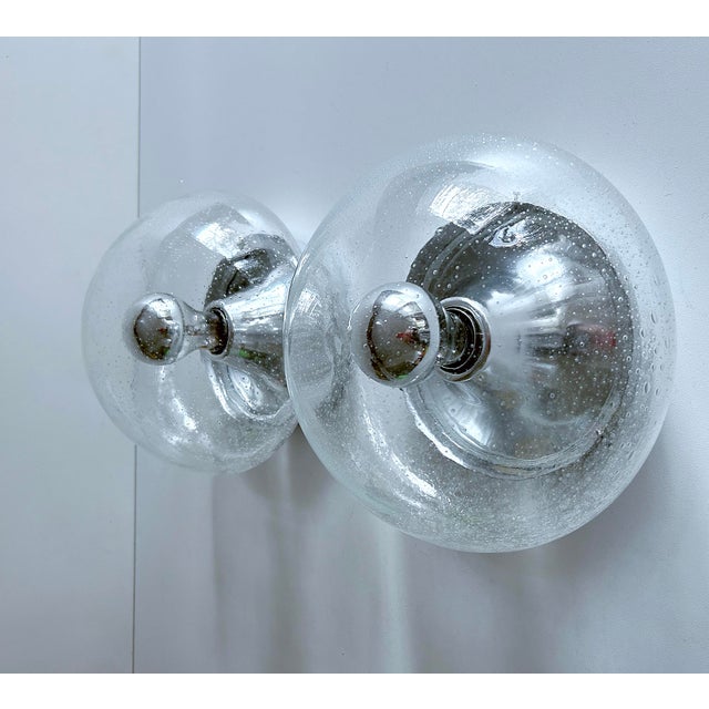 Vintage Space Age Glass Sconces from RZB, 1970s, Set of 2 For Sale - Image 12 of 18