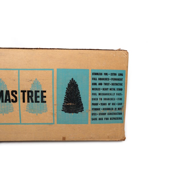6 Foot Vintage Aluminum Christmas Tree by Silverline For Sale - Image 13 of 15