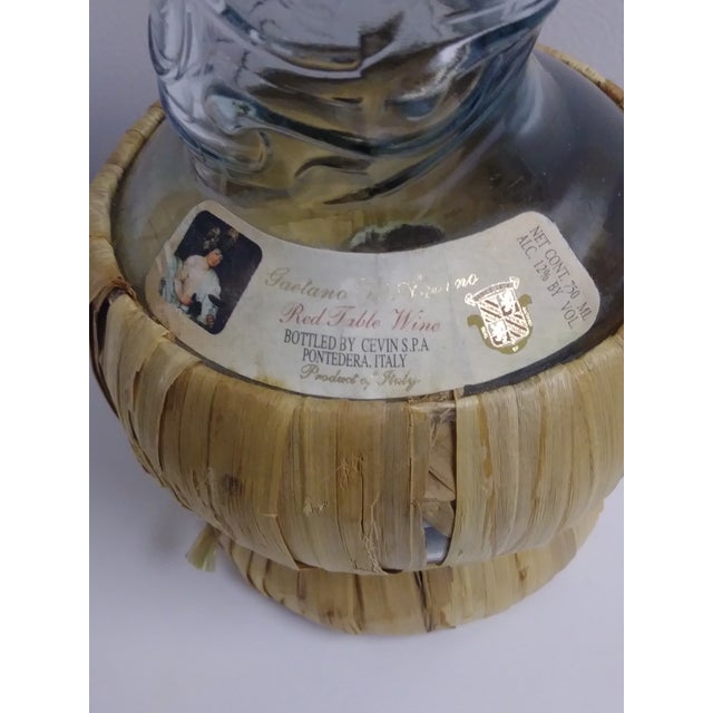 1970s Wicker Wine Bottles - a Pair For Sale - Image 9 of 13