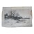 Antique George William Bohde Signed Barn Pond Landscape Etching 31" For Sale