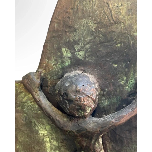 Vintage Marble and Bronze Decorative Sculpture of Boy, Signed Original For Sale In San Diego - Image 6 of 8