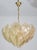 1980s Italian Amazing Large Murano Glass Gold Leaves Chandelier For Sale - Image 4 of 14