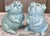 Ceramic Mid-Century Celadon Ceramic Glazed Pig Figures - A Pair For Sale - Image 7 of 12