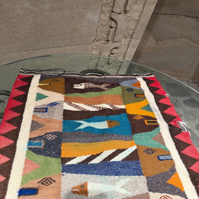 1960s Wall Art Hand-Woven Fish Tapestry Pair For Sale In San Diego - Image 6 of 12