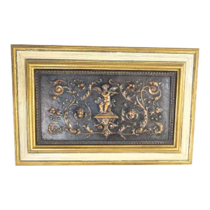 Mid-Century Decorative Repousse Copper Neo-Classical Plaque or Panel