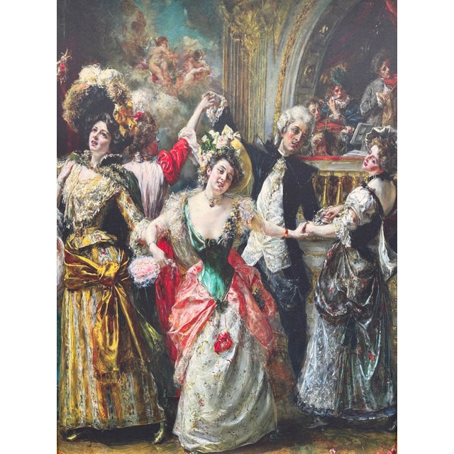 Late 20th Century Late 20th Parisian Ballroom Gold Wood Art Frame For Sale - Image 5 of 13