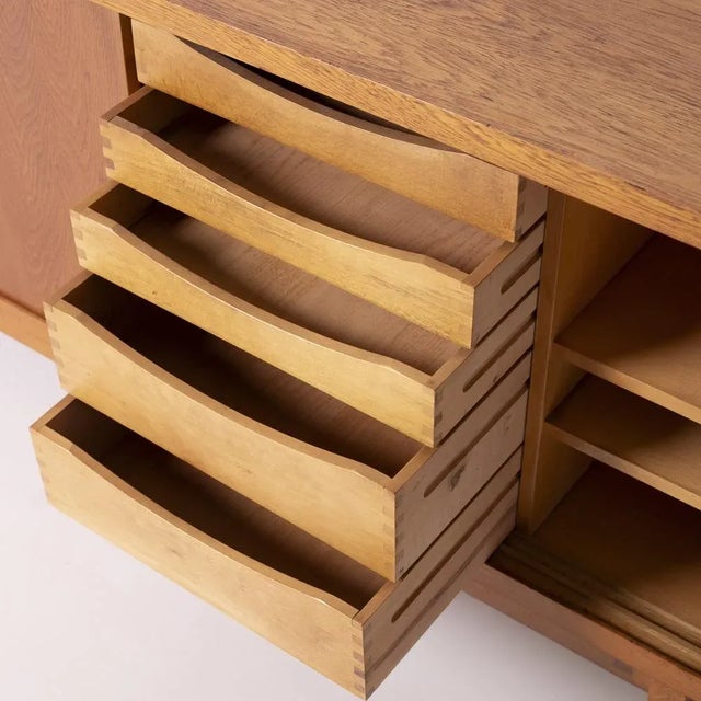 Mid-Century Modern Oak Sideboard, 1960s For Sale - Image 12 of 13