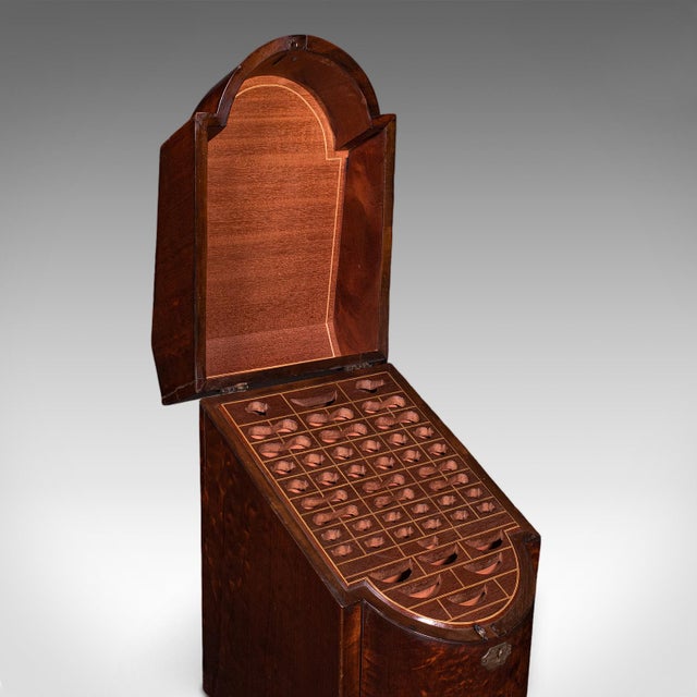 Antique Knife Box, English, Kitchen Organiser, 46 Item Cutlery Storage, Georgian For Sale - Image 10 of 12