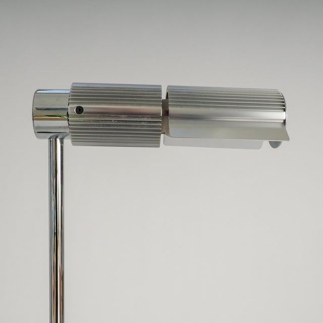 Haloprofil 878HR Floor Lamp in Silver by Viktor Frauenknecht for Swiss Lamps, 1960s For Sale - Image 6 of 10