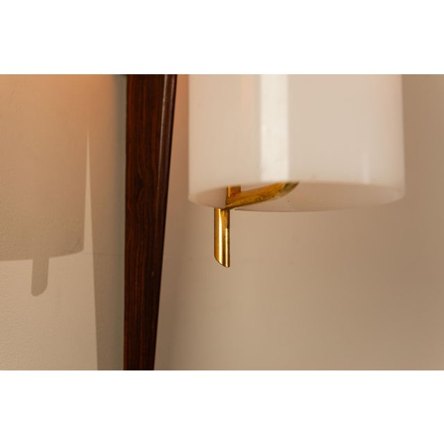 Wall Lights in Acrylic Glass, Teak and Glass from Arlus, France, 1950s, Set of 2 For Sale - Image 11 of 12