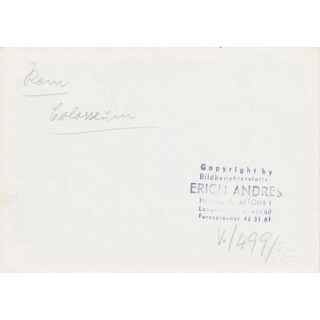 Colloseum, Italy, 1950s, Black & White Photograph For Sale - Image 4 of 5