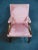 Kittinger Williamsburg Adaptation library chair , Chippendale style , solid mahogany frame , rose velvet upholstery