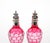 Mid 20th Century Val Saint Lambert Pink Glass Bottles With Diamond-Cut & Etched Decoration For Sale - Image 5 of 12