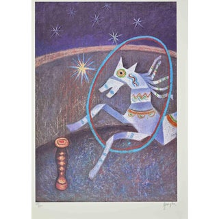 Enrico Benaglia, The Horse, Screenprint, 1990s For Sale
