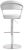 Cosmo White Steel Bar Stool For Sale In Los Angeles - Image 6 of 12