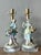 This exceptional pair of vintage table lamps features highly detailed porcelain figurines, sculpted and hand-painted in...