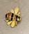 Mid-Century Modern Small Enamel Bumblebee Brooch For Sale - Image 3 of 4