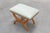 Empire Style Curule Stool with Striped Upholstery, France, 1950s For Sale - Image 10 of 12