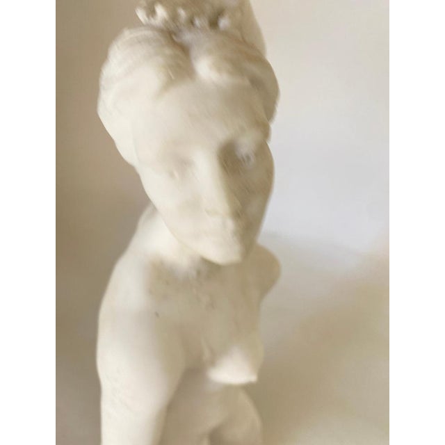 Female Figurine in Marble Powder, France, 20th Century For Sale - Image 13 of 18