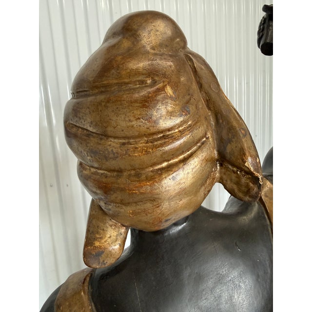 Lifesize Italian Hand Carved Polychromed Blackamoors For Sale - Image 15 of 18