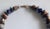 Mid-Century Modern Vintage Wood, Lucite and Stone Necklace For Sale - Image 3 of 4