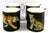 The is a set of four Halcyon Days magnificent wildlife mugs, featuring a round shape and a multicolor wildlife pattern....