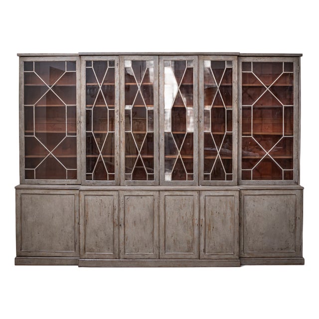 Large Chippendale Library Bookcase, England, Late 18th Century For Sale