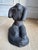 Charcoal Signed Hand-Built Ceramic Torso Sculpture | Modernist Studio Work For Sale - Image 8 of 11