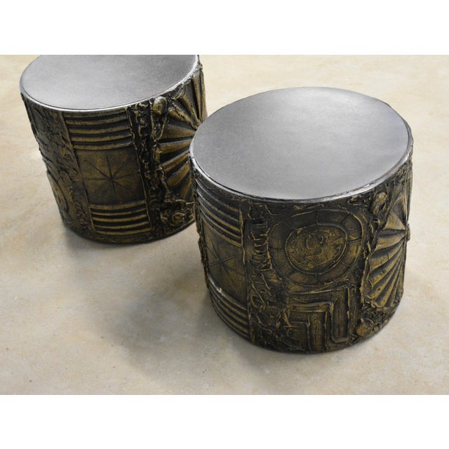 Brutalist 1960s Adrian Pearsall Brutalist End Tables - A Pair For Sale - Image 3 of 9