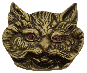 Vintage Bronze Cat Ashtray, Germany, 1960s